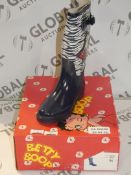 Boxed Pair of Betty Boop Size 36 Ladies Navy Wellington Boots RRP £35