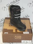 Boxed Pair of River Land Size 3 Hiking Boots RRP £45