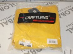 Brand New Craft Land Protection Bright Yellow Waterproof Coats With Welded Seams