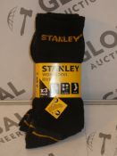 Lot to Contain 10 Packs of 3 Brand New Stanley Work Socks RRP £5.99 Per Pack