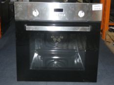 Stainless Steel and Black Glass Integrated Single Electric Oven (Viewing Is Highly Recommended)