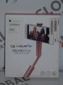 Lot to Contain 5 Boxed Cliquefie Selfie Sticks in Rose Gold RRP £30 Each