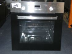 Stainless Steel and Black Glass Integrated Single Electric Oven (Viewing Is Highly Recommended)