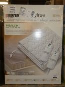 Boxed Monogram Heated Mattress Cover RRP £80 (Viewing Is Highly Recommended)