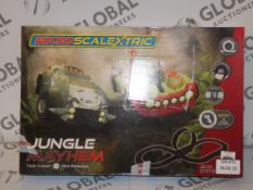 Lot to Contain 5 Boxed Micro Scalextric Rampage Childrens Sets (Viewing Is Highly Recommended)