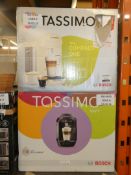 Lot to Contain 2 Boxed Bosch Tassimo Vivy Capsule Coffee Makers RRP £50 Each (Viewing Is Highly