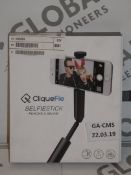 Lot to Contain 5 Boxed Cliquefie Selfie Sticks in Space Grey RRP £30 Each