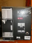 Boxed Krups Pump Expresso Coffee Machine RRP £200 (Viewing Is Highly Recommended)