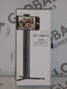 Lot to Contain 5 Boxed Cliquefie Space Grey Selfie Sticks with Tripod Leg RRP £70 Each