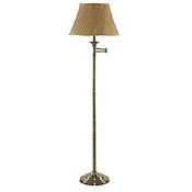 Lot to Contain 2 Assorted Lighting Items to Include a Home Collection Bennett Floor Lamp and a