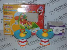 Lot to Contain 3 Assorted Childrens Toy Items to Include Baby Bouncers, Smart HD Baby Monitors (