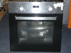 Stainless Steel and Black Glass Integrated Single Electric Oven (Viewing Is Highly Recommended)