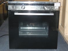 Stainless Steel and Black Glass Fully Integrated Single Cavity Fan Assisted Electric Oven (Viewing