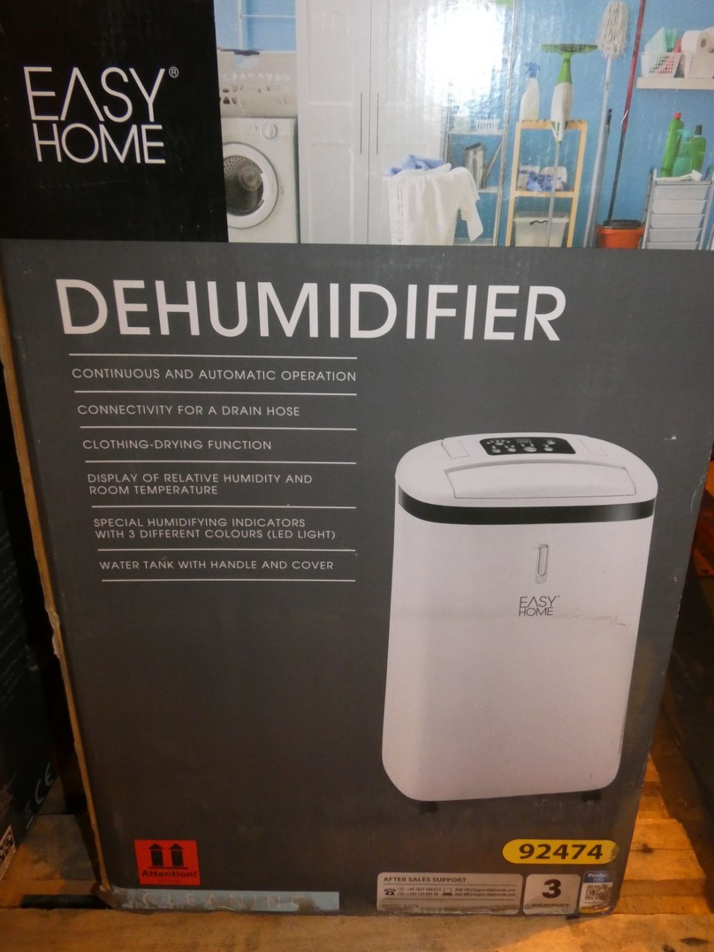 Boxed Easy Home De Humidifier in White