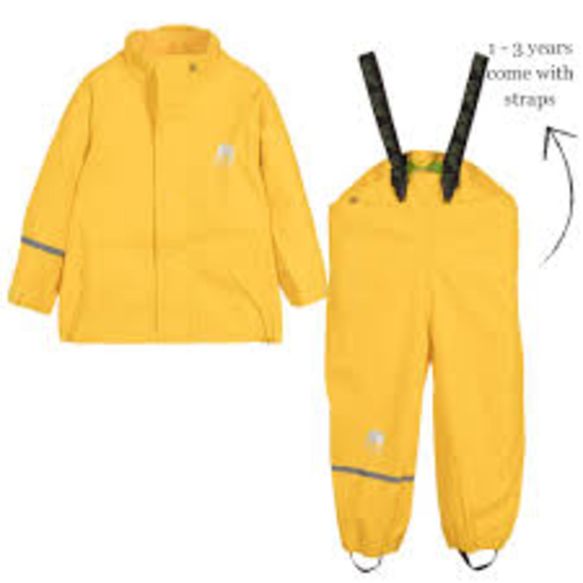 Brand New Extreme Design 2 Piece Yellow Size 2XL Jacket and Trouser Sets with Welded Seems