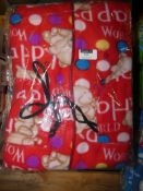 Brand New and Sealed Happy Birthday Print and Animal Print Fleece All in Ones Ranging From Size XL