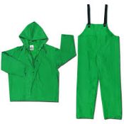 Brand New Dominator 2 Size XL River City Green Waterproof Sporting Overall With Removable Hood