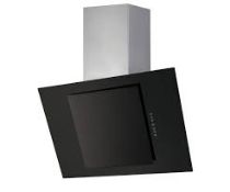 Boxed UBHHH60 White 60cm Angled Glass Cooker Hood