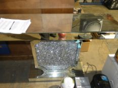 Mirror Glass Console Table RRP £499 H-119cm D-80cm W-36cm