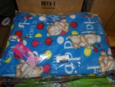 Brand New and Sealed Happy Birthday Print Fleece All in Ones Ranging From Size Large to XXL in Light