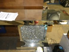 Mirror Glass Console Table RRP £499 H-119cm D-80cm W-36cm