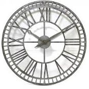 Boxed Joan Art Design Outdoor Metal Works Clock (11568)(JODE1021)RRP £80