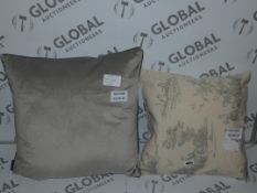 Lot to Contain 3 Assorted Cushions to Include Prestington Greece Cushion Combined RRP £60 (8771)(
