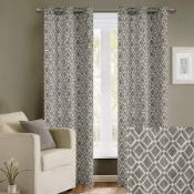 Bagged Pair of Madison Park 2 Window Pains Deldray Room Darkening Curtains Eyelet RRP £60 (77713)(