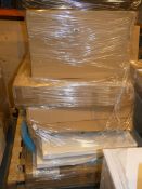 Pallet Containing 9 Assorted Bathroom Items to Include Rectangular Shower Screens, Oval Shower Trays