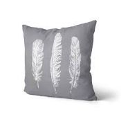 Lot to Contain 2 Assorted Items to Include a Bagged Feather Cotton Cushion and a Healthy Living