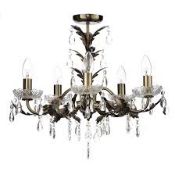 Boxed Paisley Flush Chandelier Light RRP £60