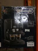 Boxed Delonghi Espresso and Cappuccino Coffee Maker RRP £50