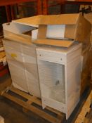 Pallet Containing 7 Assorted Bathroom Items to include Undersink High Gloss White Basin Units and