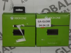Lot to Contain 2 Xbox One Charger Kits Combined RRP £30