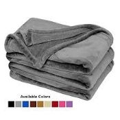 Lot to Contain 2 Imperial Rooms 200 x 240cm Velvet Supersoft Blankets Combined RRP £50 (9555)(