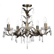 Boxed Home Collection Paisley Flush Chandelier Ceiling Lights RRP £60