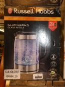 Lot to Contain 2 Boxed Russell Hobbs Illuminating Glass Cordless Jug Kettles Combined RRP £90