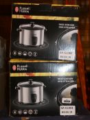 Lot to Contain 2 Boxed Russell Hobbs Rice Cooker and Steamers Combined RRP £80