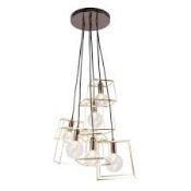 Boxed Home Collection Harrison Gold Cluster Lamp RRP £120