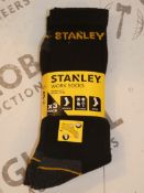 Lot to Contain 10 Packs of 3 Stanley Work Socks UK6 - 11 RRP £5.99 Each
