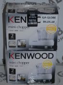 Lot to Contain 2 Boxed Kenwood 300W 350ml Mini Choppers Combined RRP £45