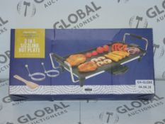 Lot to Contain 3 Boxed 2 in 1 Fabulous Foodie Sizzling Hot Plates Combined RRP £90