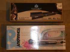 Lot to Contain 2 Toni and Guy Extra Large Wide Plate Hair Straighteners and Illusions Hair Stylers