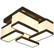 Boxed 4 Light Bilbao Gestell Wooden Ceiling Light RRP £110 (9125)(WDJD1042)