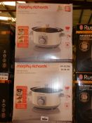 Lot to Contain 2 Boxed Morphy Richards 3.5L Slow Cookers Combined RRP £60