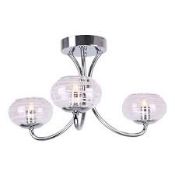 Lot to Contain 2 Assorted Lighting Items to Include a Home Collection Harrison Pendant Light and