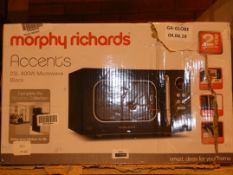 Boxed Morphy Richards Accents 23L 800W Black Microwave