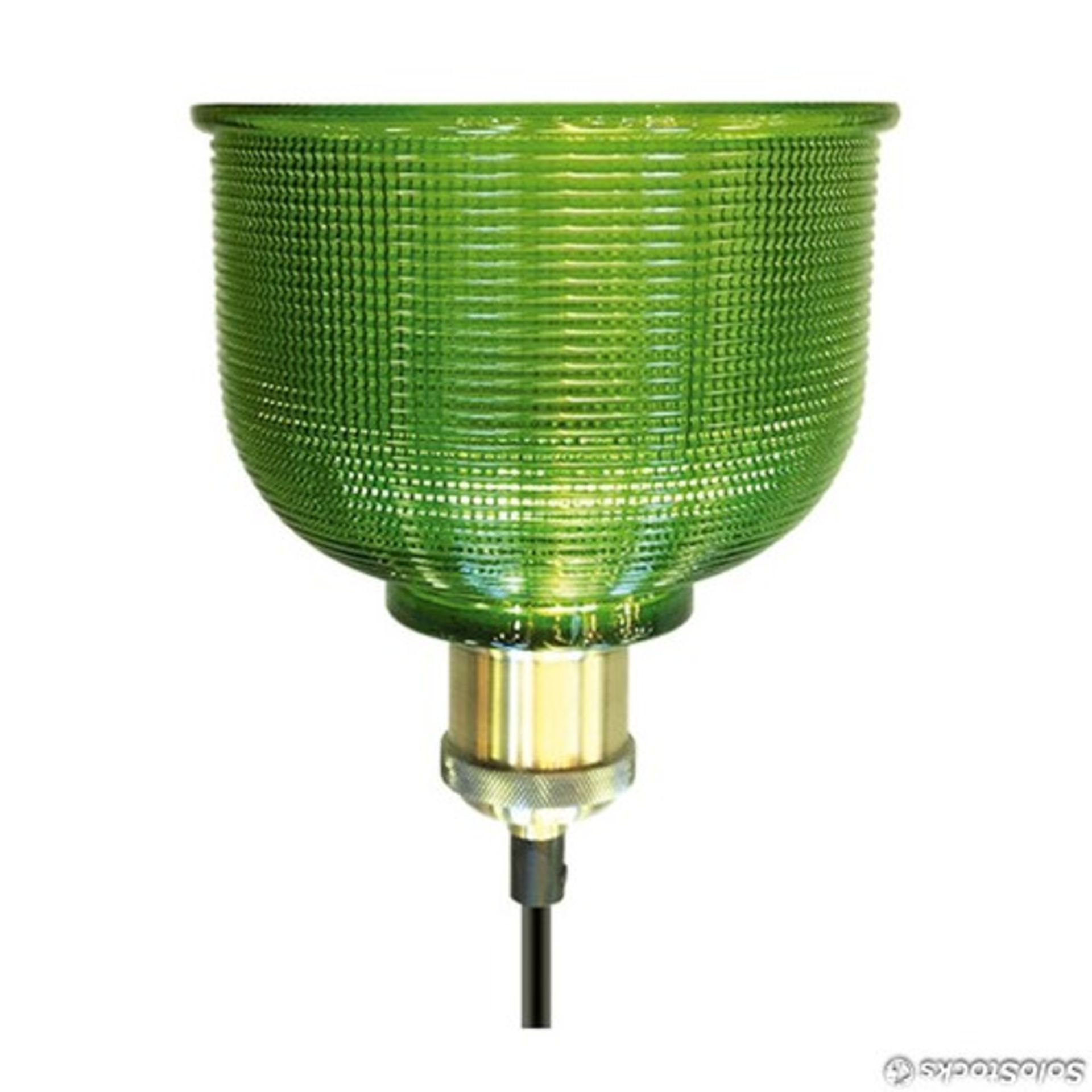 Boxed Tradefair International Single Green Glass Pendant Light (9993) RRP £60