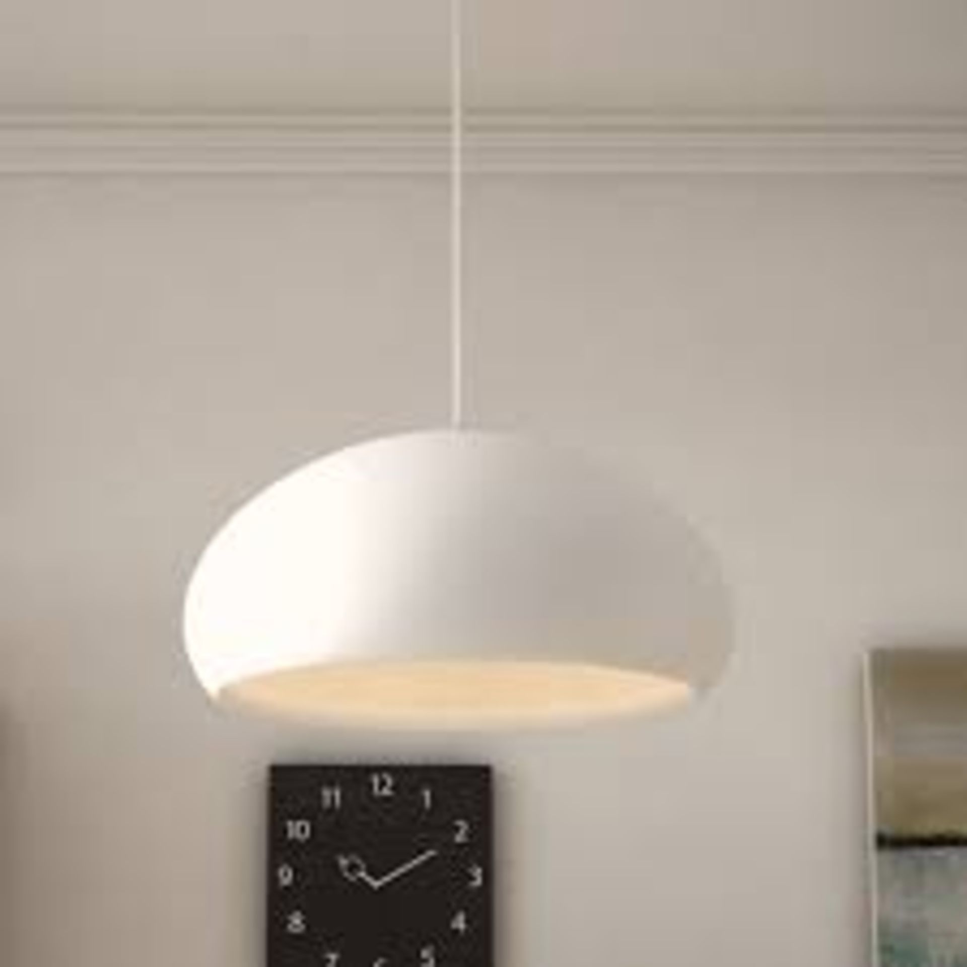 Lot to Contain 3 Boxed 1 Light Dome Pendant Light Shades (VILE1003) Combined RRP £120