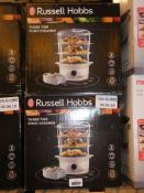 Lot to Contain 2 Boxed Russell Hobbs 3 Tier Food Steamers Combined RRP £60